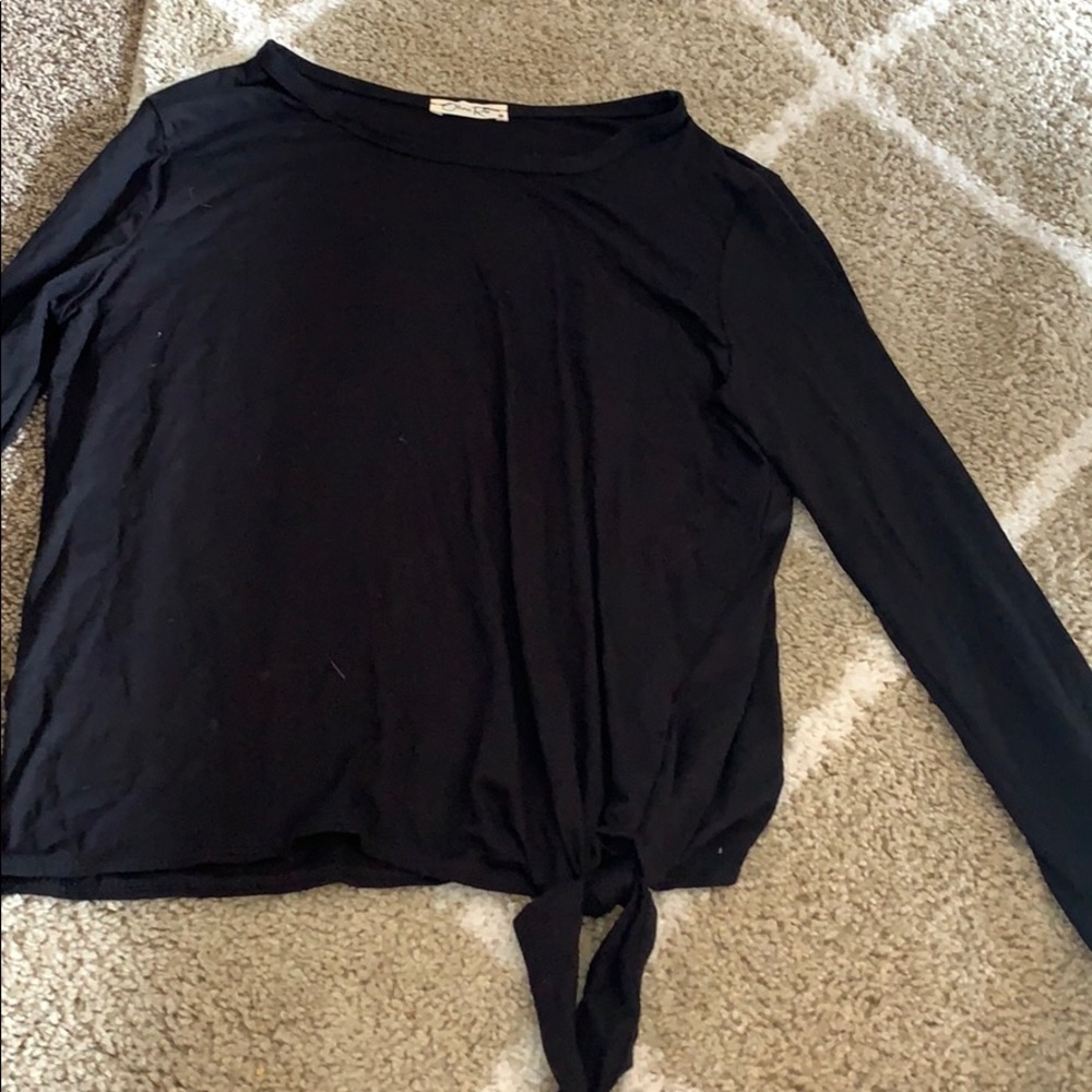 black long sleeve shirt